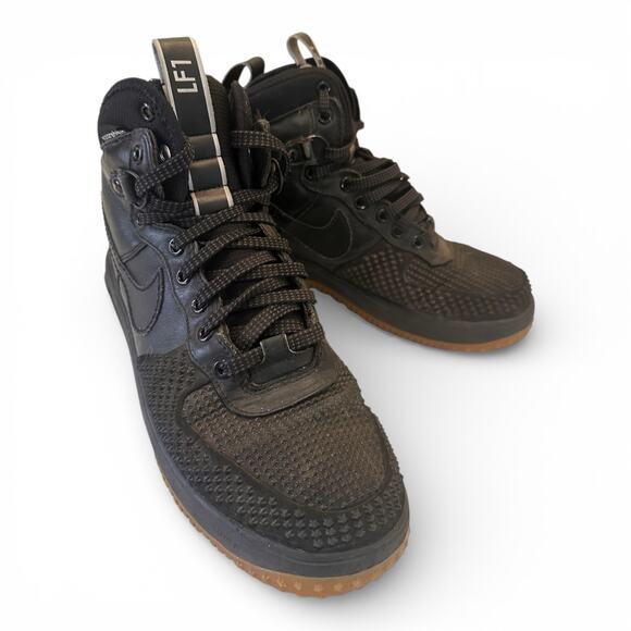 Nike Lunar Force 1 LF1 Black Gum Water Resistant High Top Sneaker Men’s Size 10 main image 8